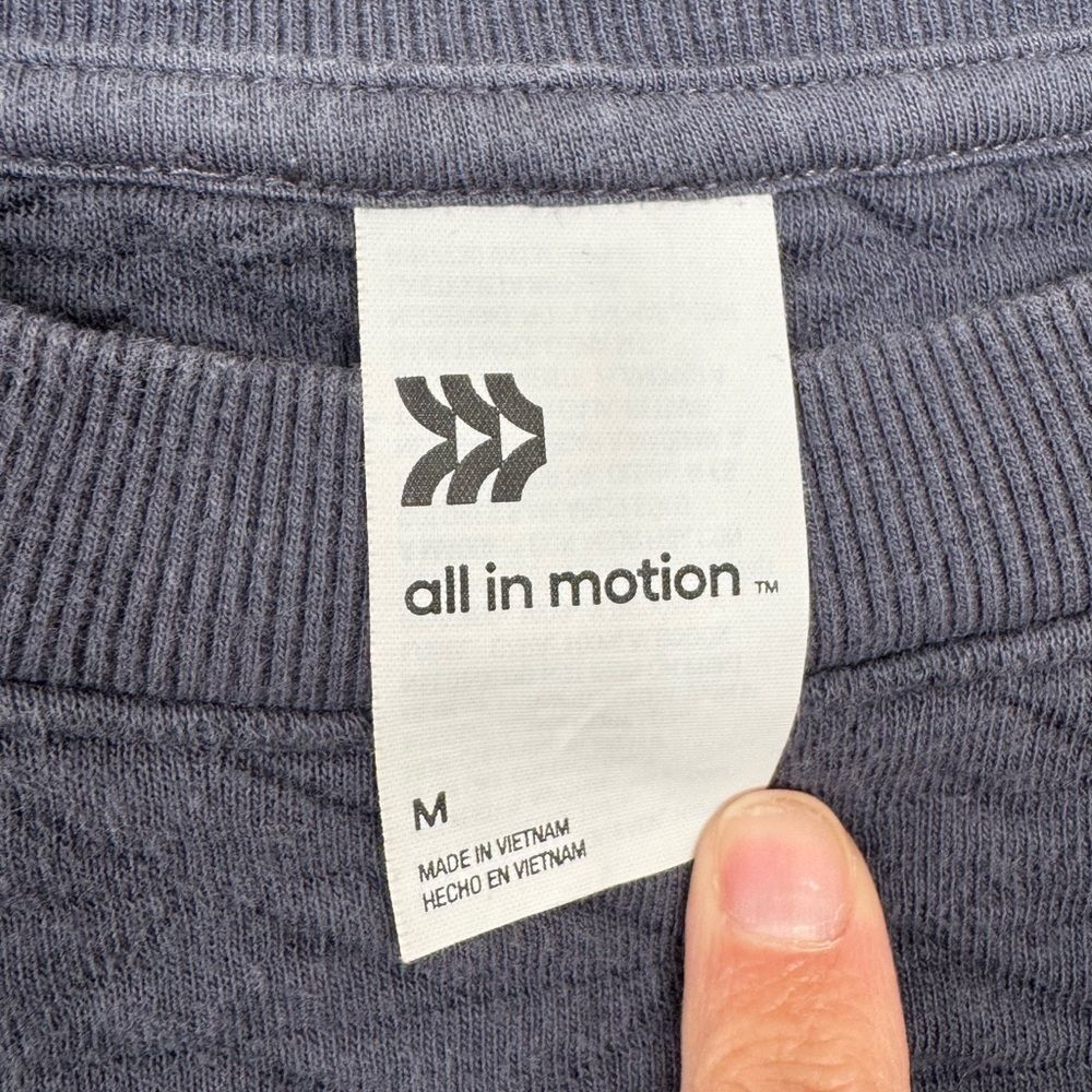 All in Motion Blue Cropped Sweatshirt - Medium - Picture 2 of 4
